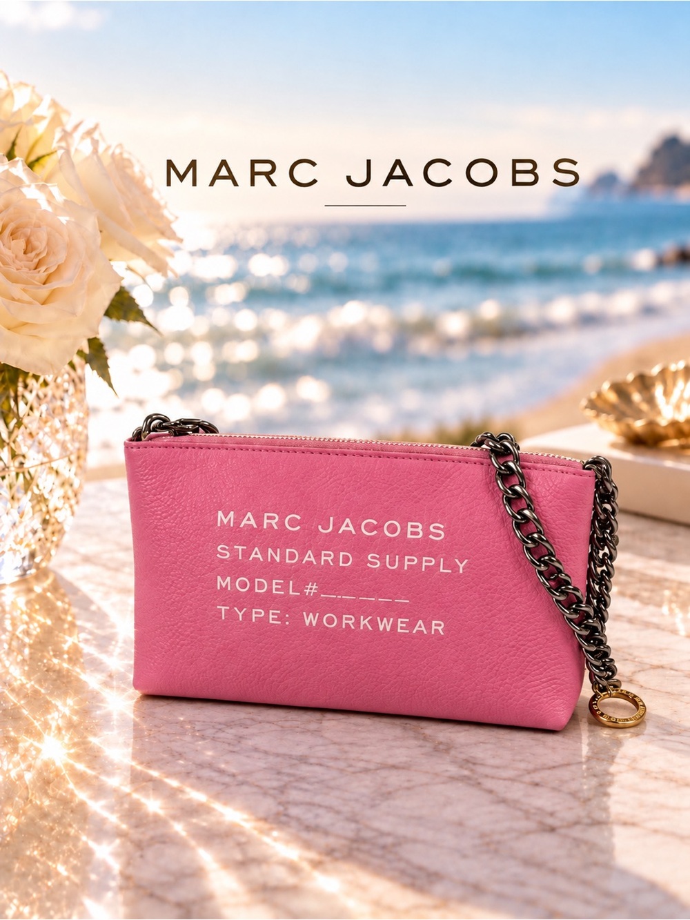 Marc Jacobs Standard Supply Leather Chain Shoulder Bag NWT